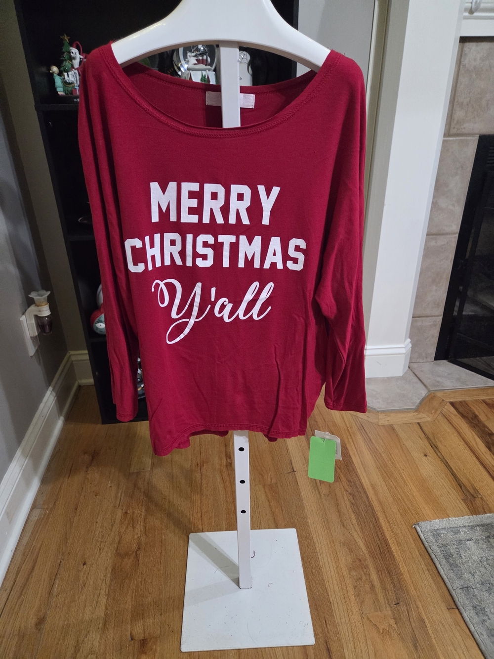 Moa Moa Red Holiday 'Merry Christmas Y'all' Top